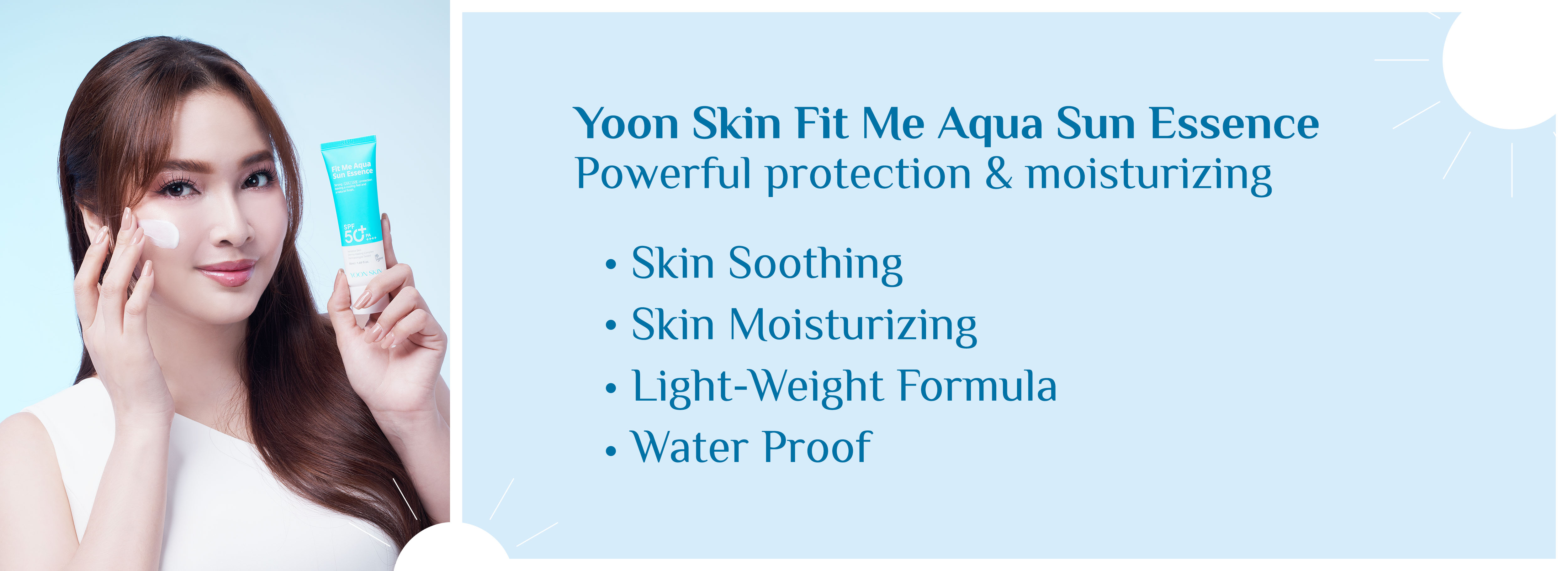 Yoon Skin Fit Me Aqua Sun Essence 50ml(Exp-2027.5)