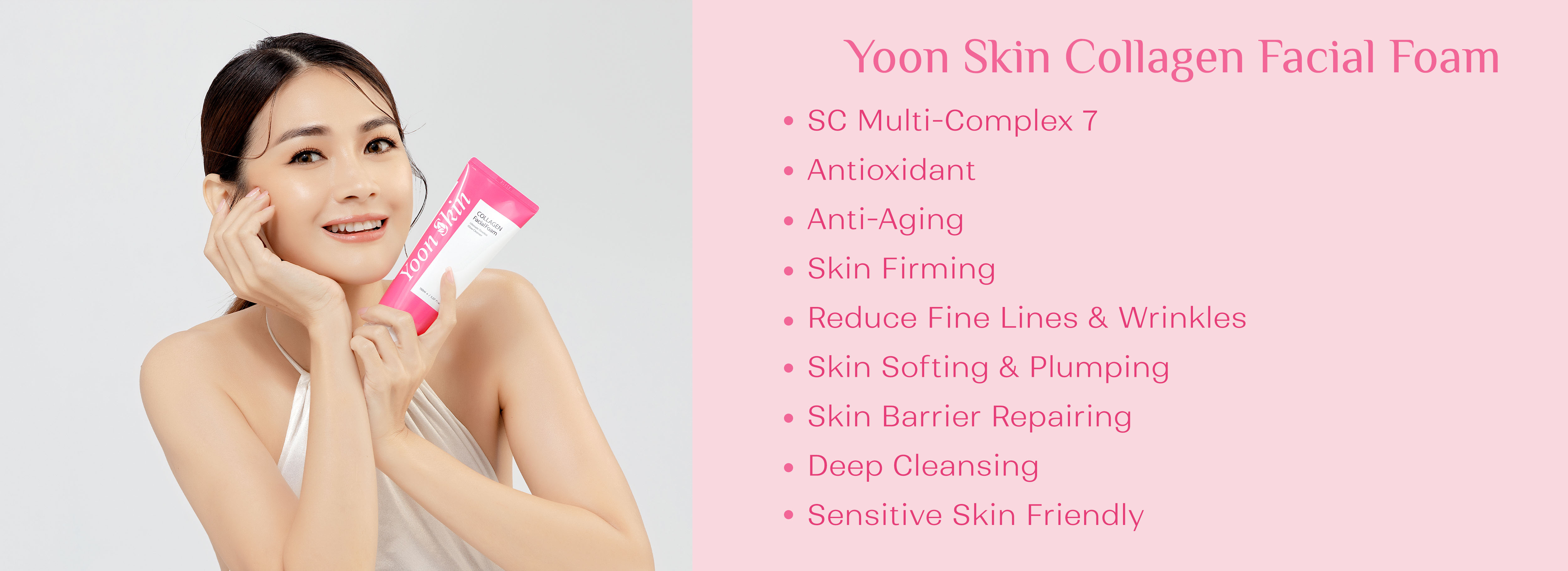 Yoon Skin Collagen Facial Foam 150ml (Exp - 2026.8)