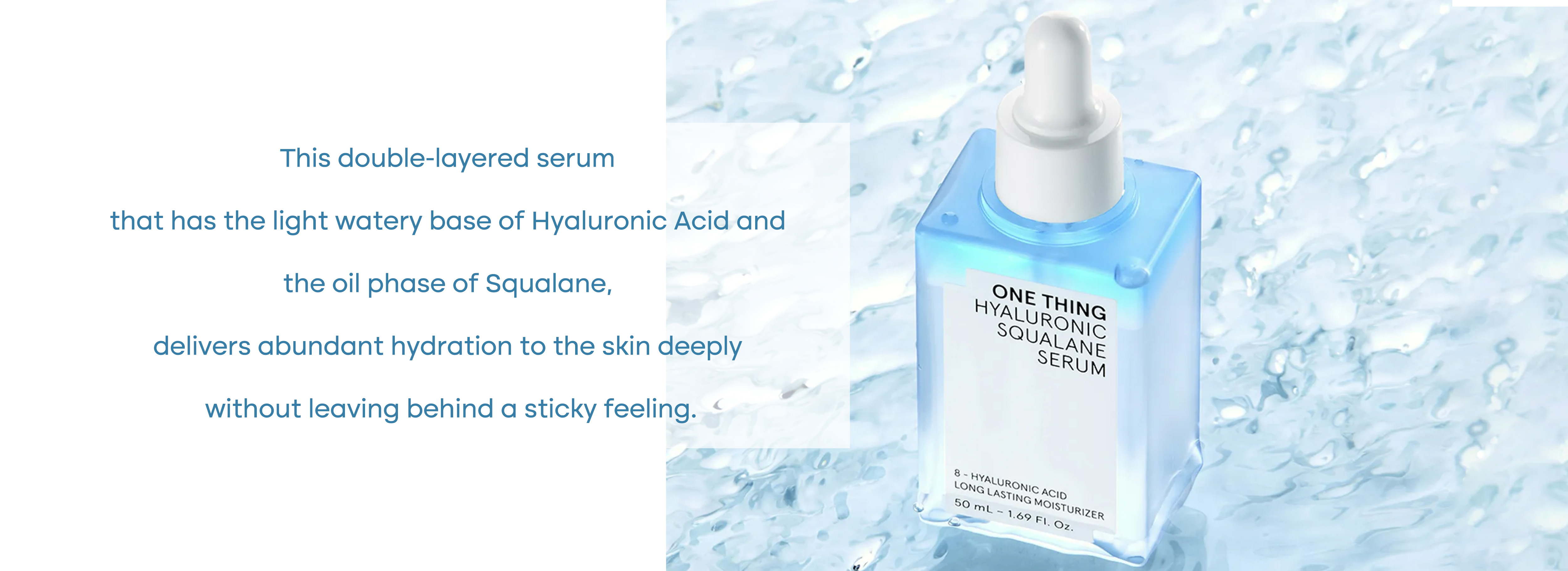One Thing Hyaluronic Squalane Serum 50ml