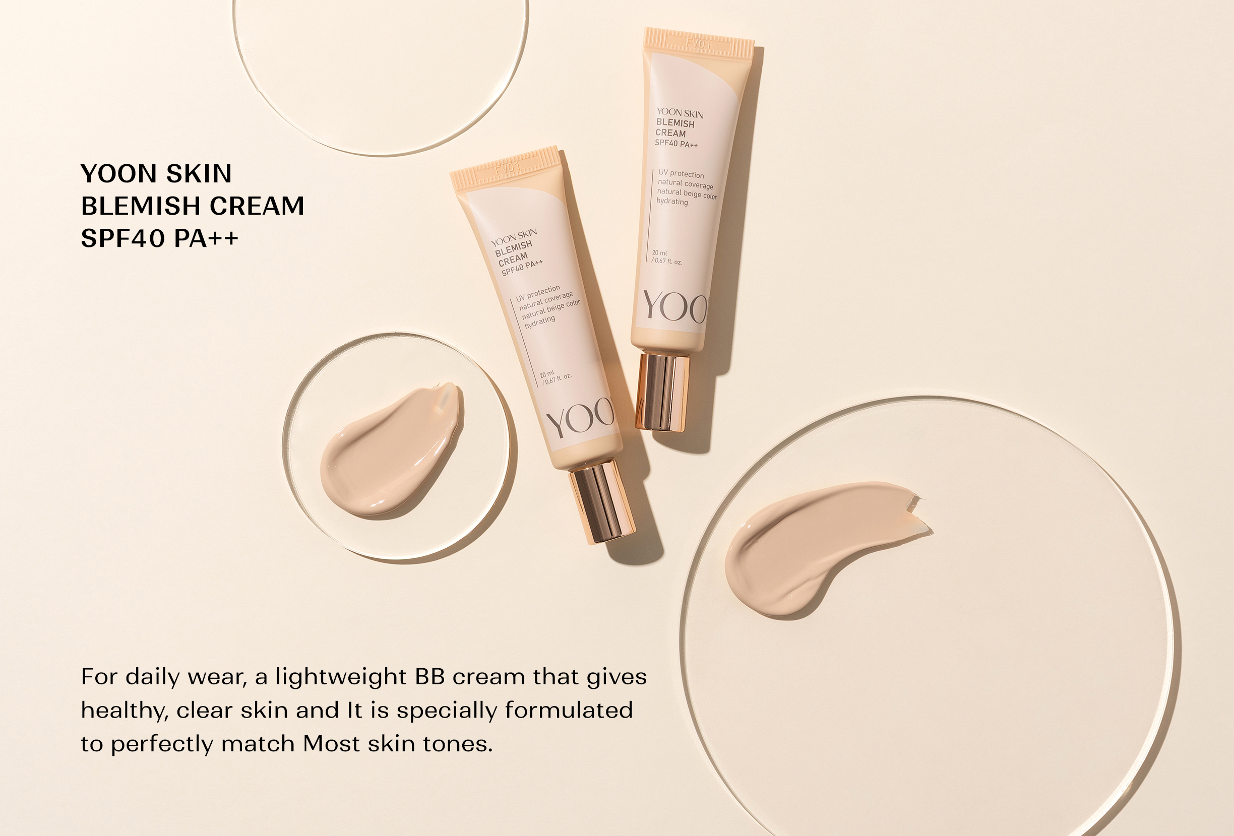 Yoon Skin Blemish Cream SPF40 PA++ (20ml)(Expired Date-2028.10.27)