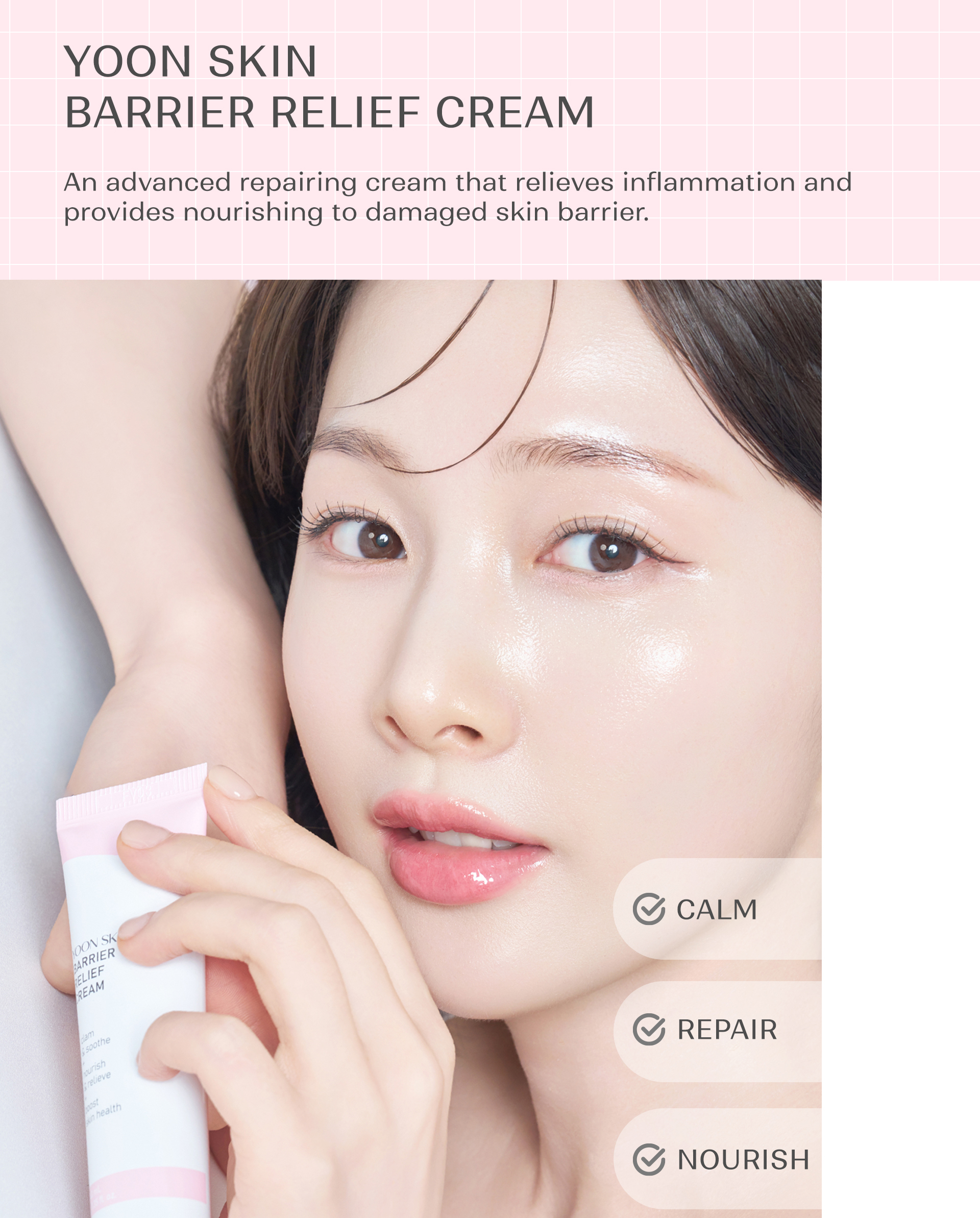 Yoon Skin Barrier Relief Cream 40ml (Exp Date - 2028.7.23)