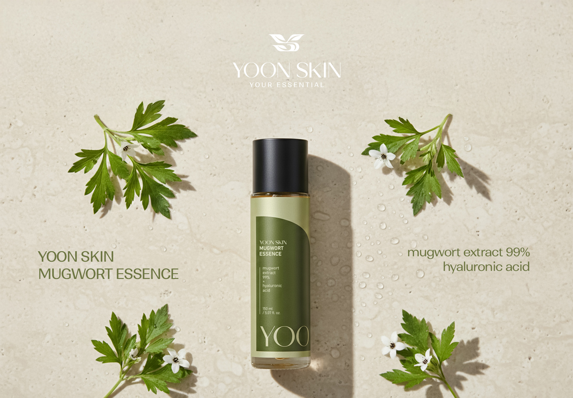 Yoon Skin Mugwort Essence 150ml (Exp-2027.08.15)