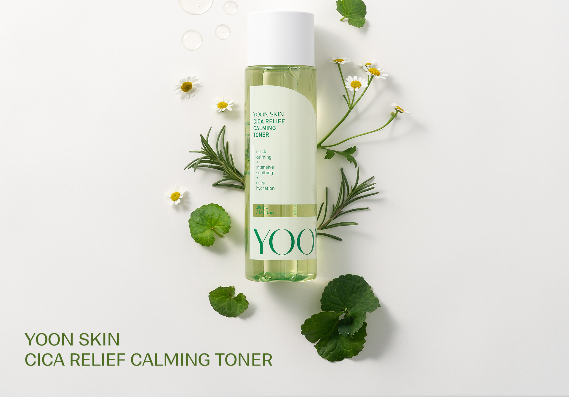 Yoon Skin Cica Relief Calming Toner 210ml (Exp-2028.10.1)