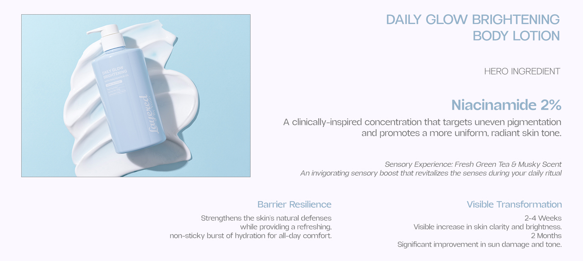 Layered by Yoon Daily Glow Brightening with Niacinamide 2% 500ml (Exp-2028.12.25)