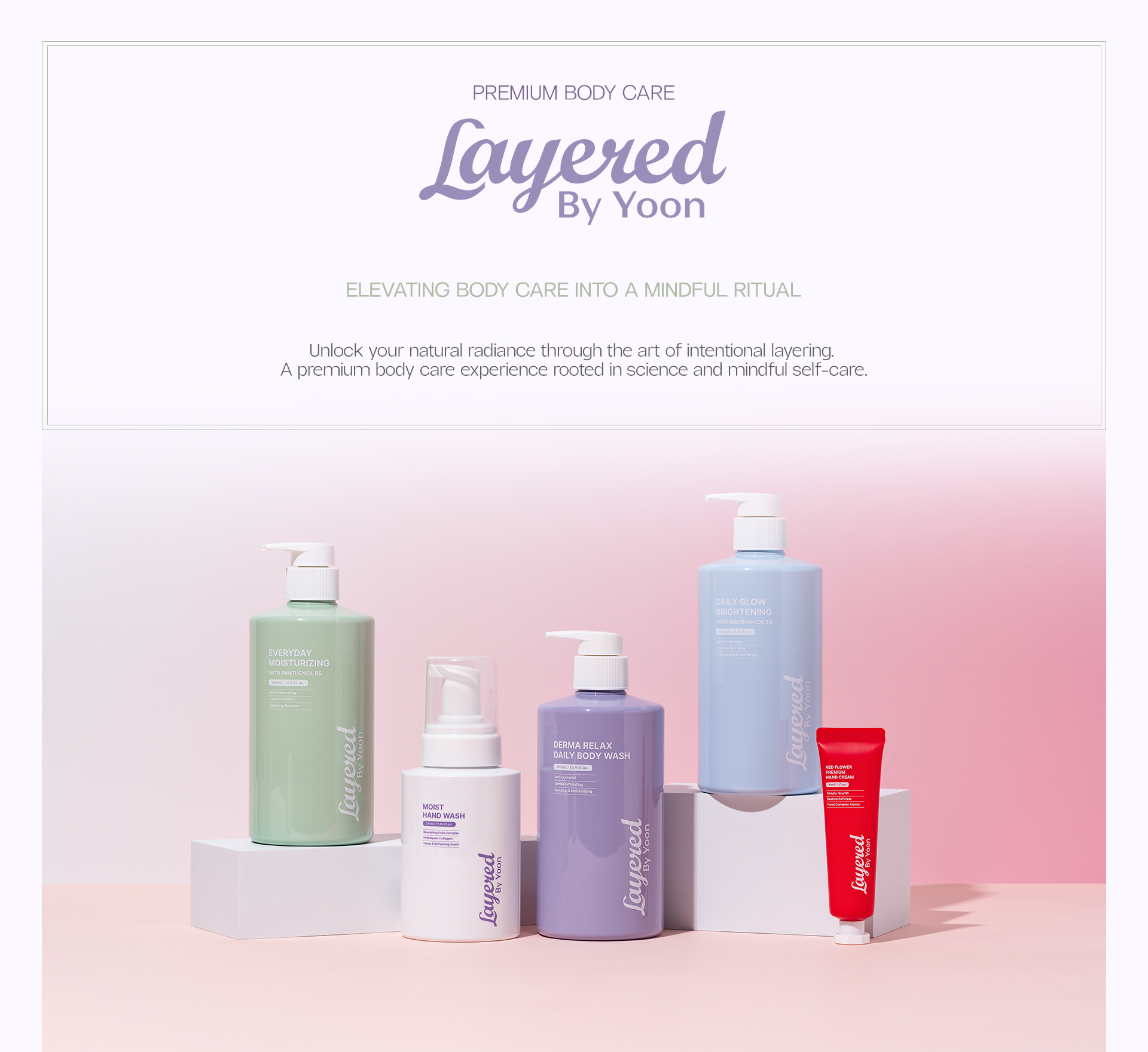 Layered by Yoon Everyday Moisturizing with Panthenol B5 500ml (Exp-2028.1225)