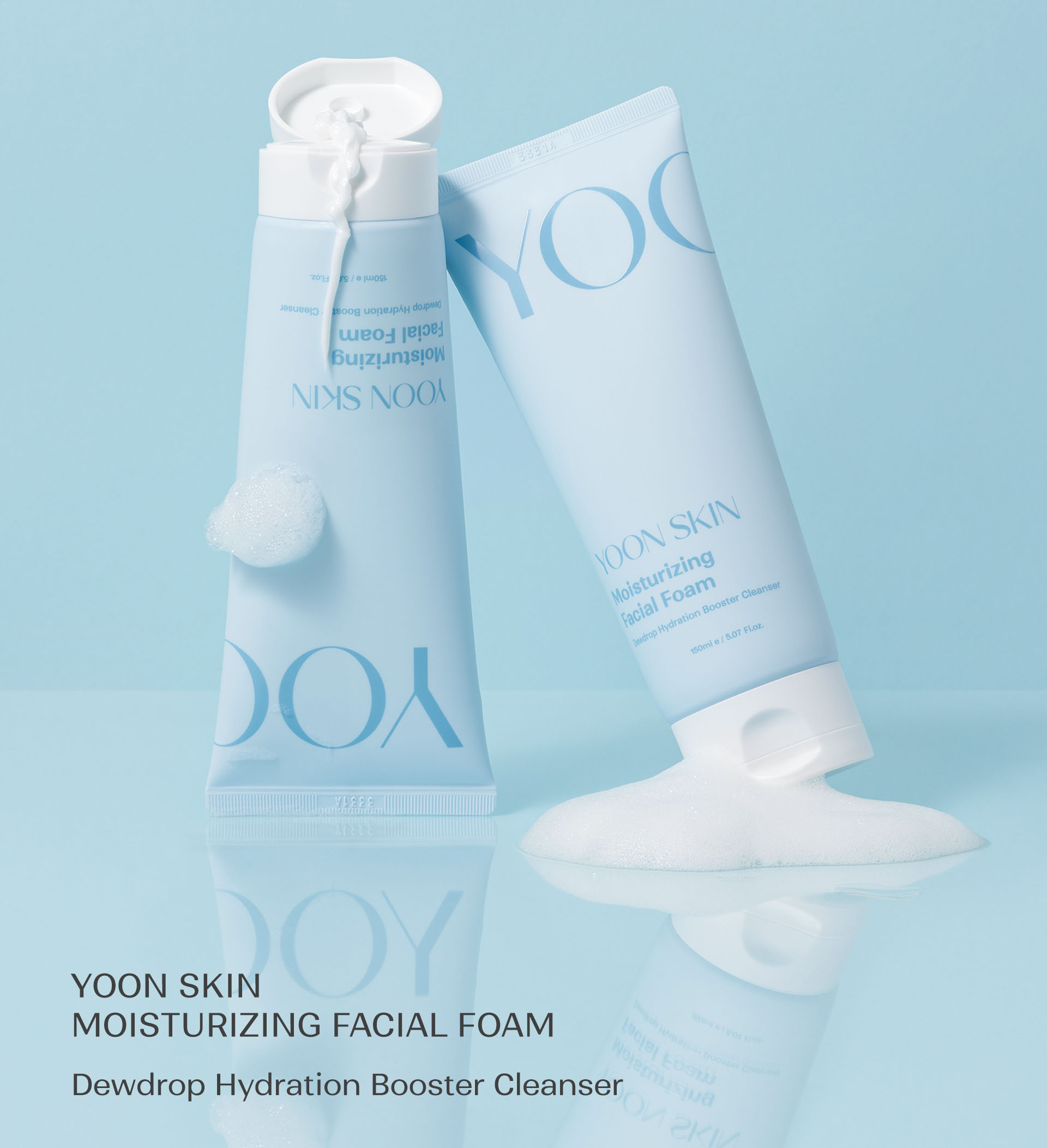 Yoon Skin Moisturizing Facial Foam 150ml (Exp - 2028.08.19)