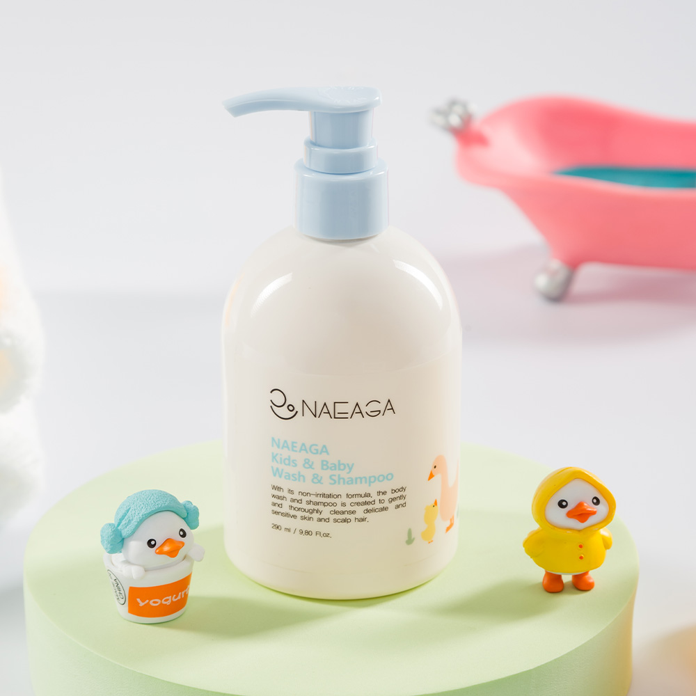 NAEAGA Kids & Baby Wash & Shampoo 290ml (Exp - 2027.5.21)