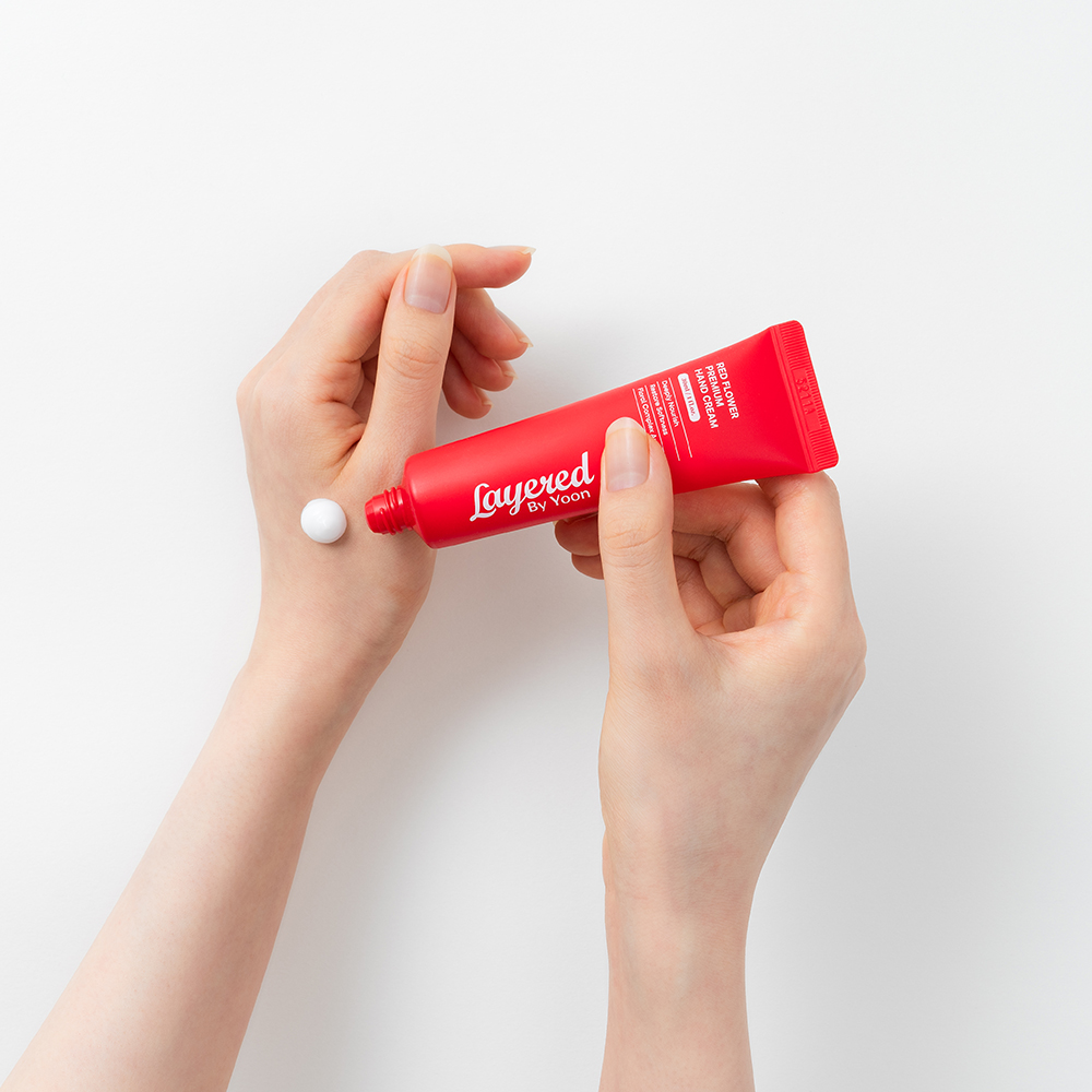 Layered by Yoon Red Flower Hand Cream 30ml (Exp-2028-12-25)