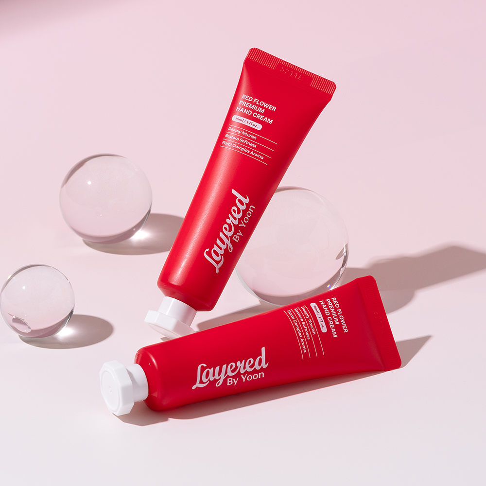 Layered by Yoon Red Flower Hand Cream 30ml (Exp-2028-12-25)